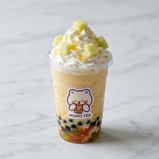 Latte melone con panna