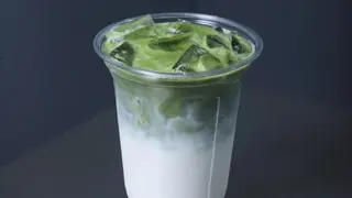 Latte al matcha