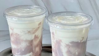Latte alla taro e tapioca