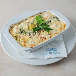 Lasagna pesto mozzarella