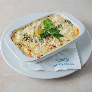 Lasagna pesto mozzarella