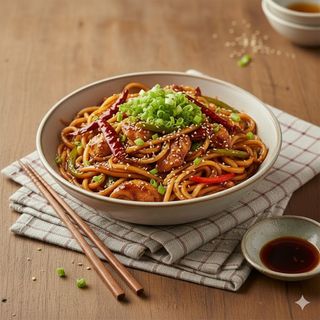 Ljuta piletina sa rezanacima辣子鸡面