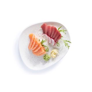 Losos & tuna sashimi