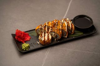 Лосось темпура, Унаги темпура, Эби темпура, Кани темпура, Сузуки темпура (300г)