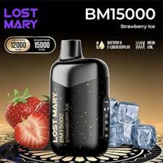 Lost mary BM 15K puffs Strawberry ice