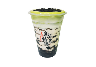 M16 Matcha with oreo cookie milk tea