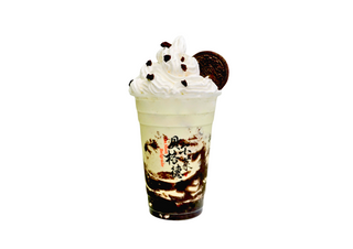 M31 Matcha with Oreo cookie shake