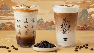 M42 Black tea coffee latte