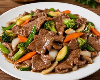 83. Manzo con misto di verdure