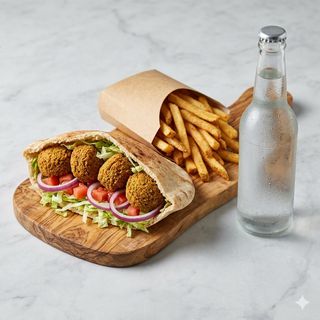 Panino falafel menù