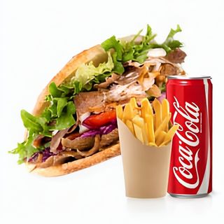 Panino kebap menù