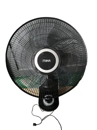 MIKA 16IN 3SPD Black Wall Fan