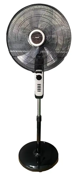 MIKA 18IN 4SPD Black Standing Fan