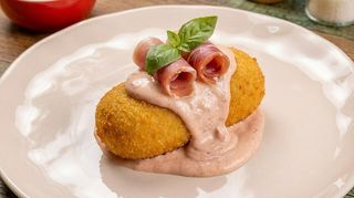 Magnumcrocche con mayo al prosciutto crudo