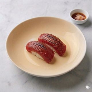 57 Nigiri maguro flambé