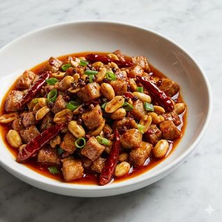 Maiale di "Gong bao" piccante