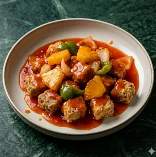 Maiale in salsa agro-dolce
