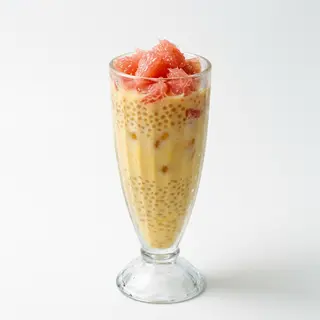 Mango sago con pomelo
