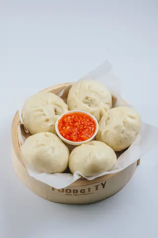 Дрожжевые манты с мясом и картошкой (300г/5шт)