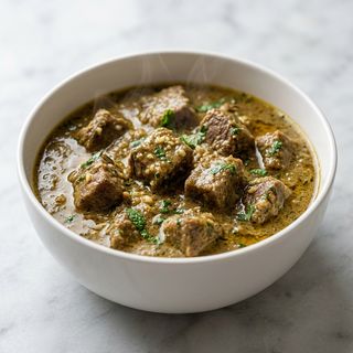 Manzo con menta fresca