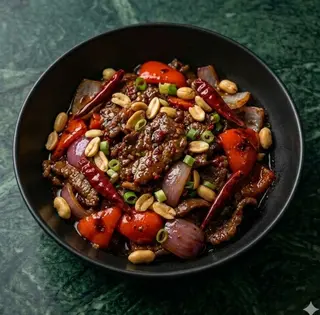 Manzo in salsa piccante