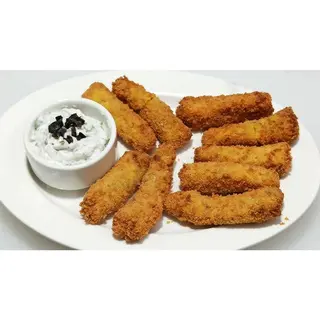 Marinated fish fingers