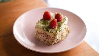 Matcha Raspberry Tiramisu