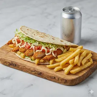 Menù chicken snack wrap