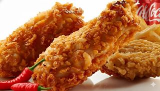 Menù 4 filetti di pollo, 6 ali piccanti