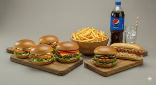 Menù family burger
