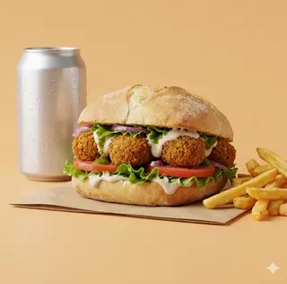 Menù panino falafel