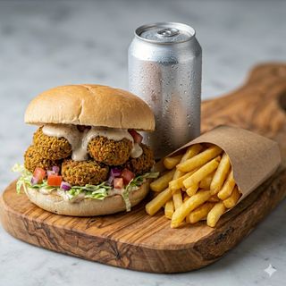 Menù panino falafel
