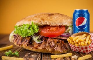 Menú panino kebab