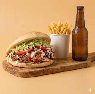 Menù panino kebab con birra