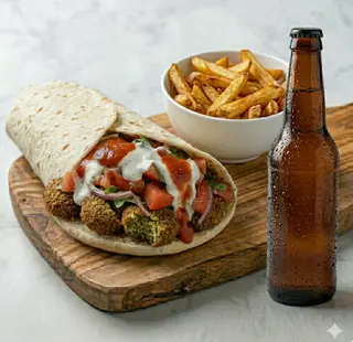 Menù panino falafel