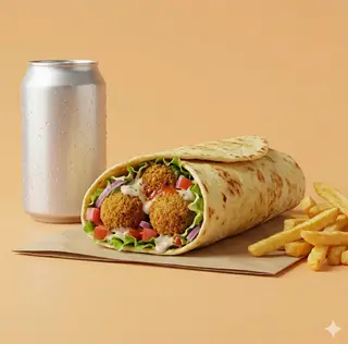 Menù piadina falafel