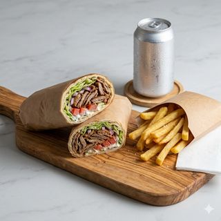 Piadina kebab menù