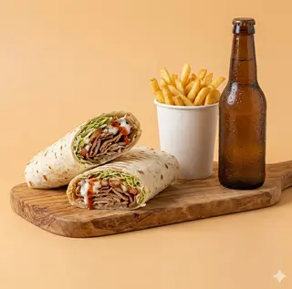 Menù piadina kebab con birra