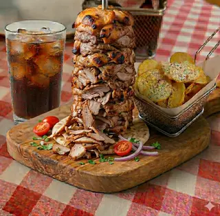 Menu di snack shawarma kebab