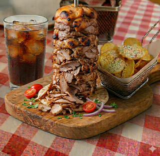 Menu di snack shawarma kebab