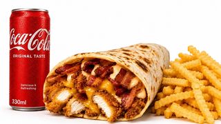 Menù wrap chicken bacon
