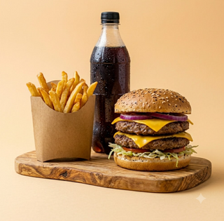 Menu doppio cheeseburger