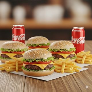 Menù famiglia hamburger