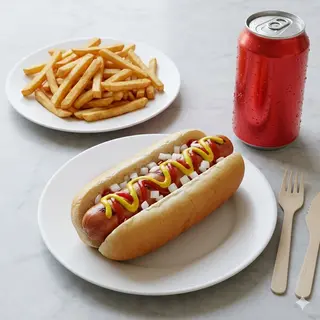 Menú hot dog