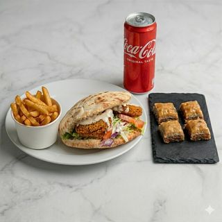 Menu panino falafel analcolico