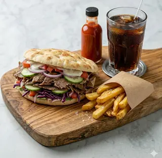 Menù panino kebab