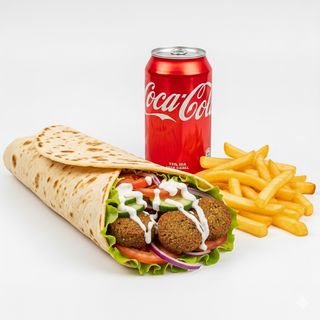 Menù piadina falafel