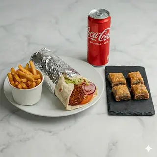 Menu piadina falafel analcolico