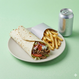 Menù piadina falafel