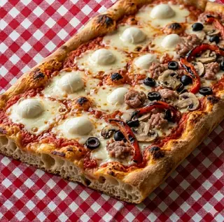 Metà margherita e metà farcita - teglia